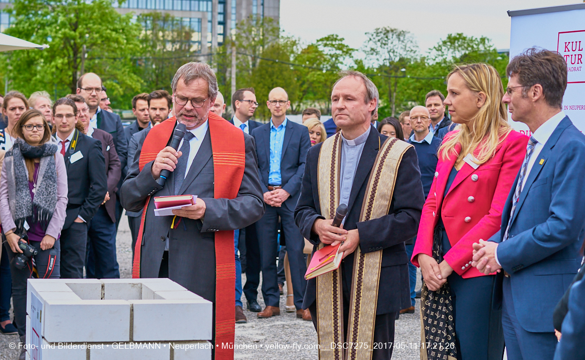 11. Mai 2017 - Grundsteinlegung für die LOGE und dem Kulturquadrat in Neuperlach